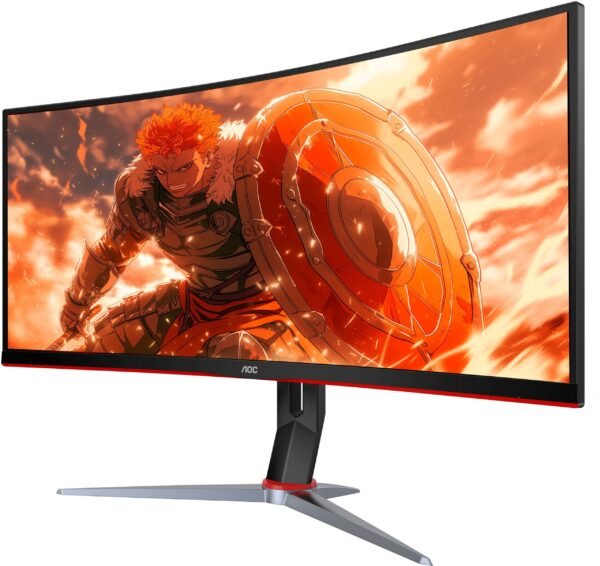 0be886e0-a4f4-45ed-a6d9-0814e70ab37b.jpg AOC - CU34G2XP 34" VA Curved Gaming Monitor, WQHD (3440x1440), 180Hz, 1ms, Freesync, HDR 400 - Black/Silver/Red