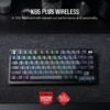 1173c269-7bee-4713-8ca1-f4e213838bb6.jpg CORSAIR - K65 PLUS RGB 75% Wireless Mechanical Pre-Lubricated MLX Red Linear Switch Gaming Keyboard with Hot-Swappable Switches - Black/Gray
