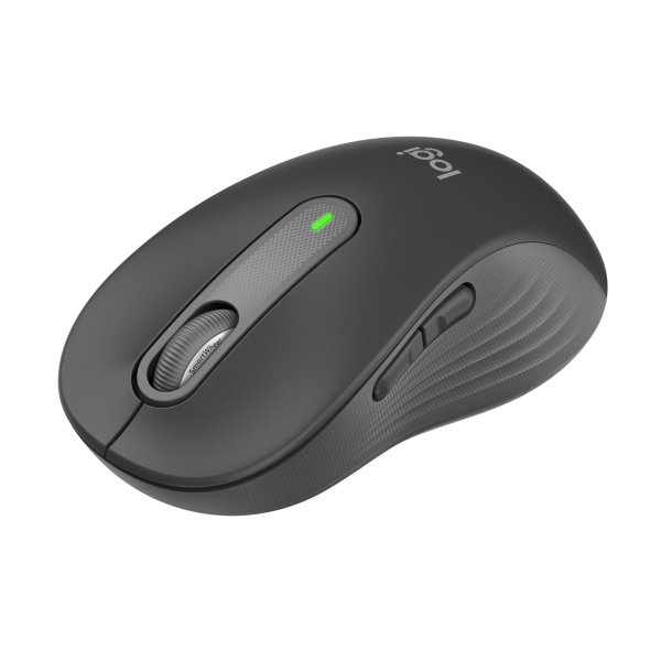 Logitech - Signature M650 L Full-size Wireless Optical Scroll Mouse with Silent Clicks - Wireless - Graphite