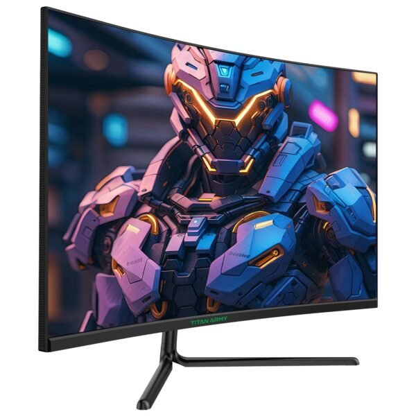 Titan-army - 31.5” Curved Gaming Monitor, IPS 1ms 240Hz 2K QHD FreeSync 95% DCI-P3 w/ HDR400 (DisplayPort, HDMI) - Black