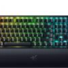Razer - BlackWidow V4 Full Size Wired Mechanical Green Clicky Switch Gaming Keyboard with Chroma RGB Backlighting - Black