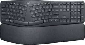 6395346_sd.jpg Logitech - ERGO K860 Ergonomic Full-size Wireless Keyboard for Windows and Mac with Palm Rest - Black