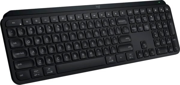 6539505_sd.jpg Logitech - MX Keys S Universal Full-size Wireless Scissor Keyboard for PC and Mac with Backlit keys - Black