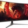 Acer - Nitro Gaming 34” Curved QHD 180Hz 1ms FreeSync Premium Gaming Monitor (DisplayPort, HDMI) - Black