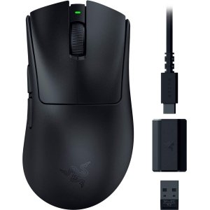 6580802_sd.jpg Razer - DeathAdder V3 HyperSpeed Lightweight Bluetooth Optical Gaming Mouse with 100 Hour Battery - Wireless - Black