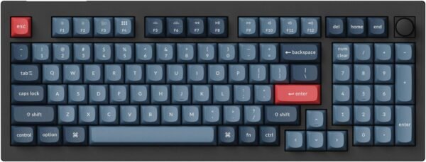 6a1c6f5e-c998-45e2-826c-648c677f3f1b.jpg Keychron - V5 Max 96% Custom Wireless RGB Mechanical Keyboard with Programmable QMK/VIA Hot-Swappable Red Switch - Black