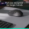 Logitech - Signature M650 L Full-size Wireless Optical Scroll Mouse with Silent Clicks - Wireless - Graphite