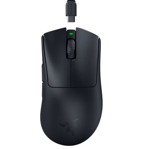 78a11840-9e20-4e9f-96bb-e855b2d99176.jpg Razer - DeathAdder V3 Pro Lightweight Optical Gaming Mouse with 90 Hour Battery - Wireless - Black
