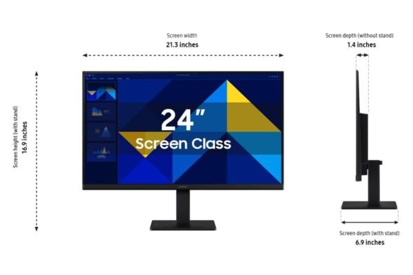 Samsung - 24" S3 (S30GD) IPS LED FHD 100Hz Monitor (HDMI, D-sub) - Black