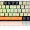 e419e691-6ce3-42e5-aead-00450ddc734b.jpg REDRAGON - K633CGO-RGB Wired 60% Mechanical Gaming Keyboard, RGB Backlit 68 Keys Progammable Keyboard, Hot-Swappable Red Switch - Black/Beige/Orange