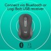 Logitech - Signature M650 L Full-size Wireless Optical Scroll Mouse with Silent Clicks - Wireless - Graphite