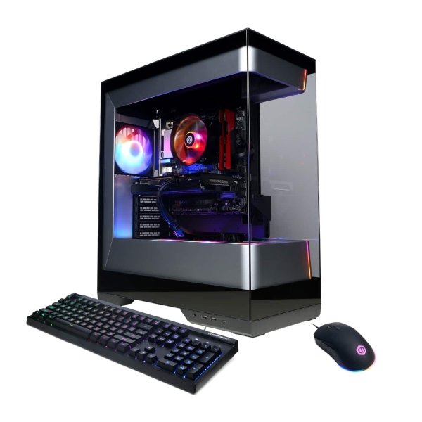 CyberPowerPC - Gamer Master Gaming Desktop - AMD Ryzen 5 5500 - 16GB Memory - AMD Radeon RX 6500 